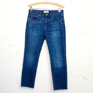 𝅺Madewell the slim boy frayed hem jeans